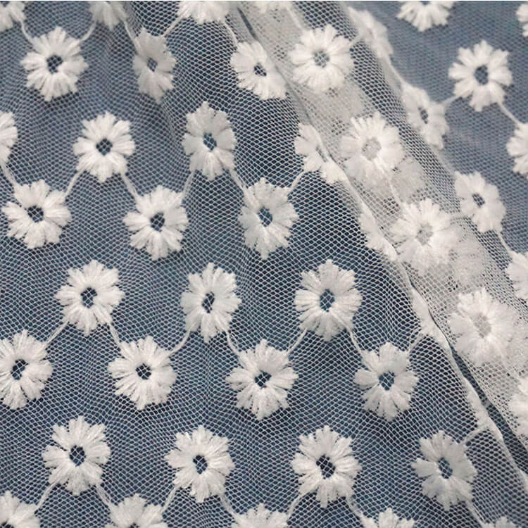 Embroidered Fabric Dyed 100% Cotton for Women's Wear Wholesale Supplie 6